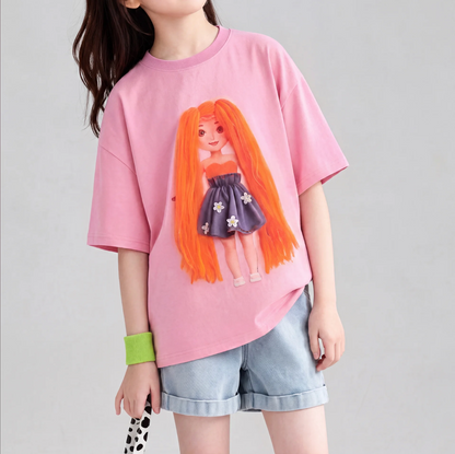 Children's Clothing DIY Dress Up for Girls Short Sleeve